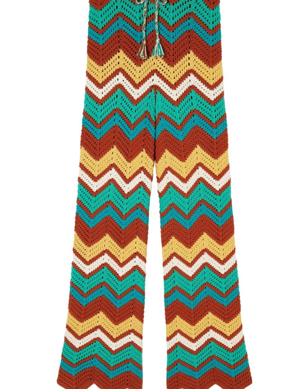 Affordable Women Kaleidoscopic knit trousers chevron Alanui 0709